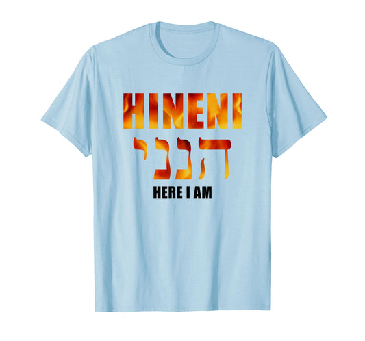 HINENI Here I Am – Hebrew Christian Faith Biblical T-Shirt