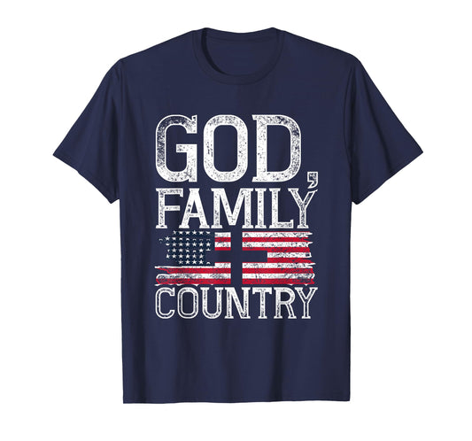Patriotic Christian American Pride Christianity Faith Prayer T-Shirt
