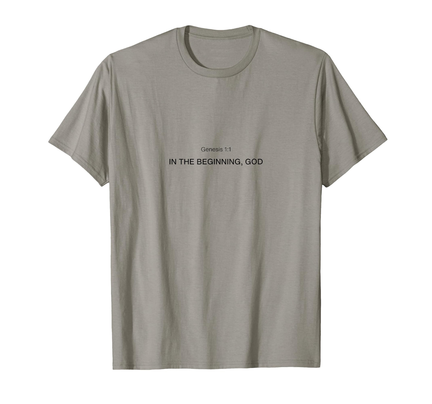 Elohim College Font Christian, Genesis 1:1 in Beginning T-Shirt