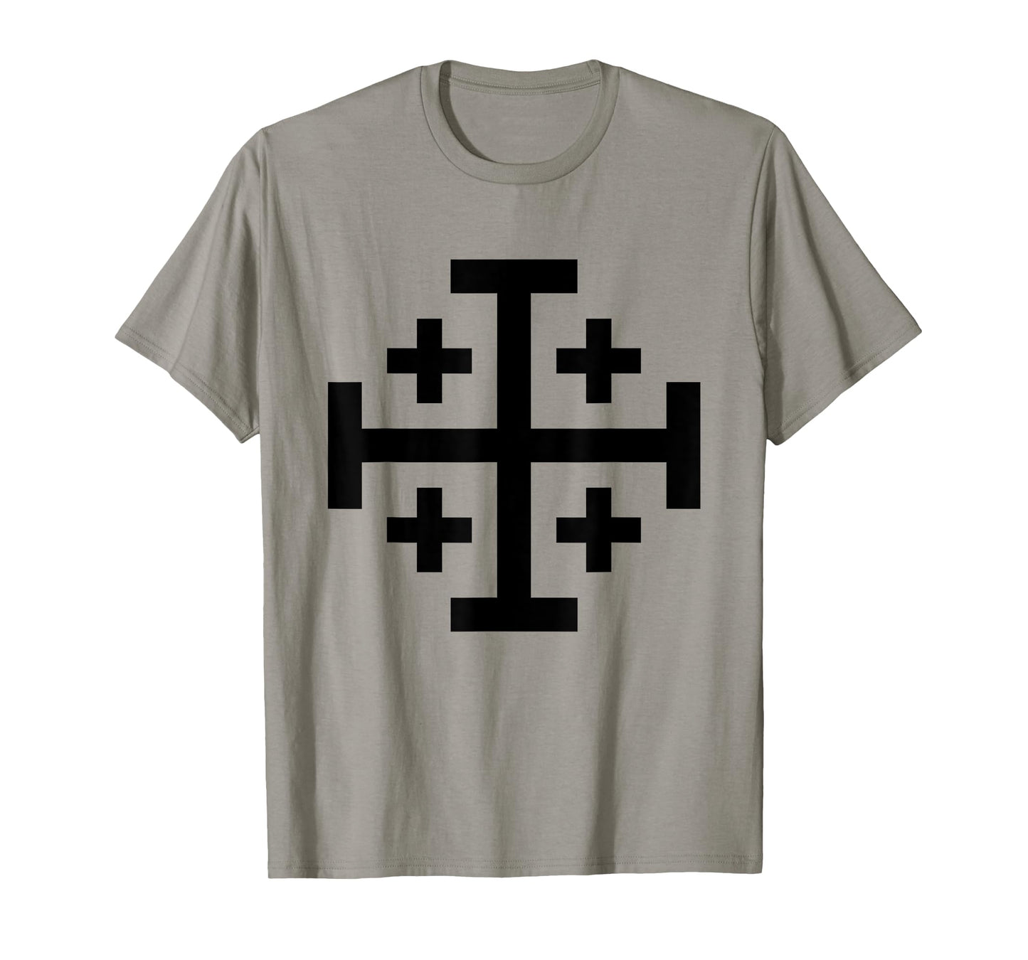 Jerusalem Cross Catholic Christian The Crusades History Cool T-Shirt