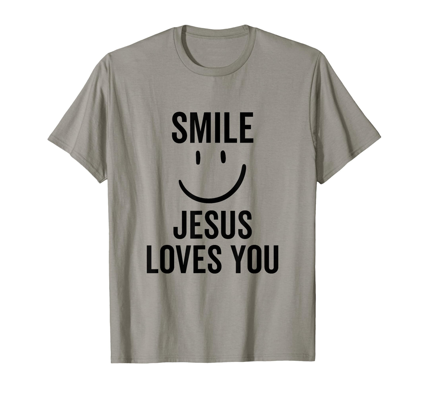 Smile Jesus Loves You Funny Faith God Christian T-Shirt