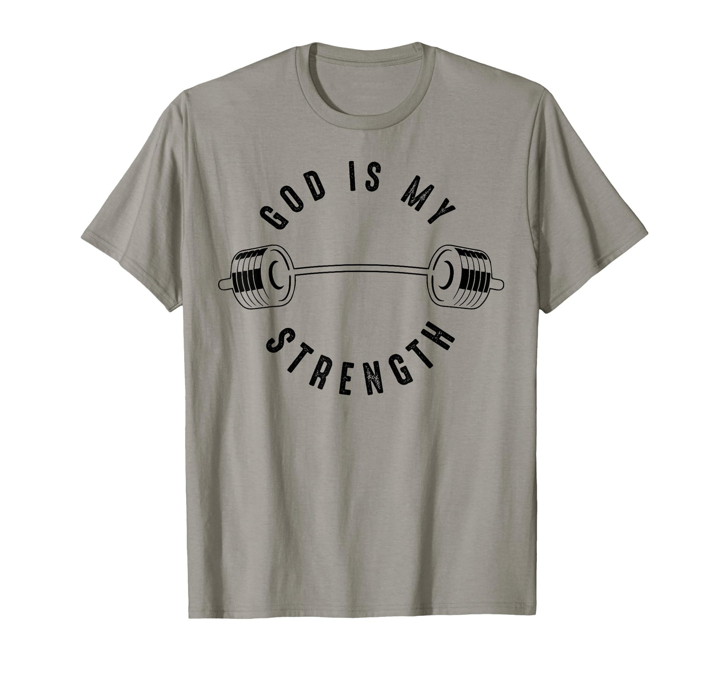 God Is My Strength Shirt | Cute God Is Rock Funny Gym Gift T-Shirt