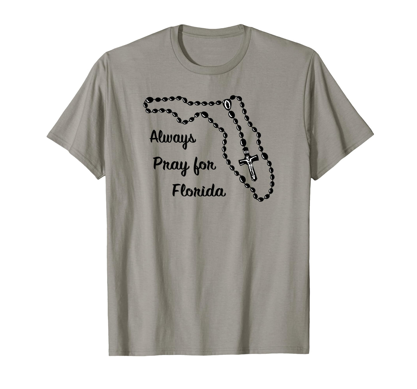 Florida State Map Catholic Rosary T-Shirt