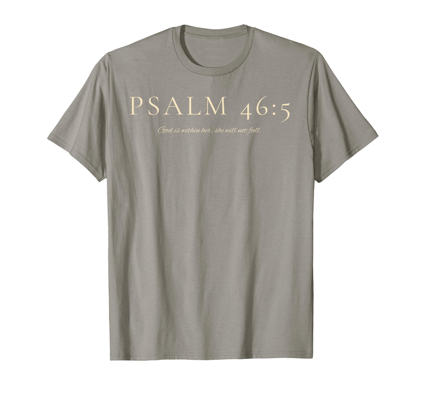 Psalm 46:5 β God Is Within Her Minimalist Design T-Shirt