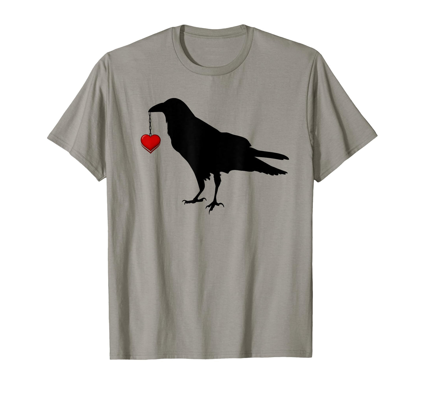 Blackbird with Heart Crow T-Shirt