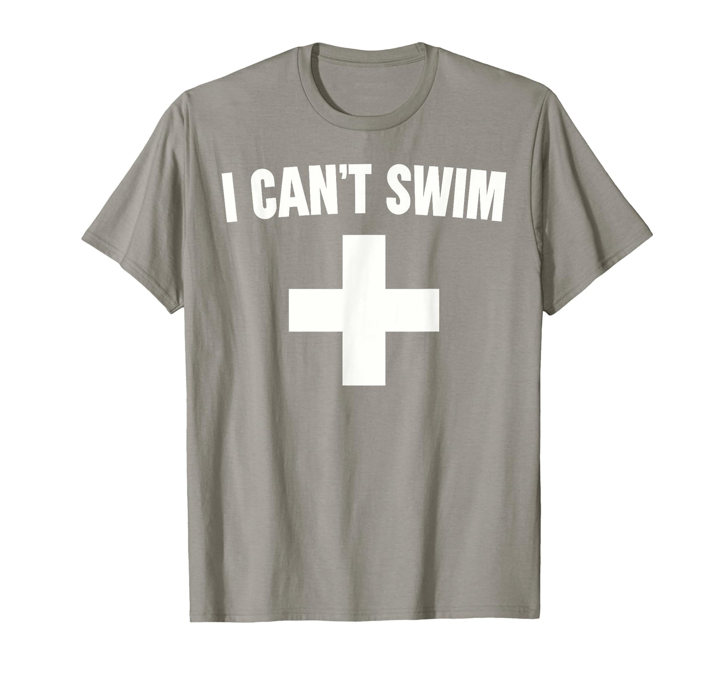 Summer Humor Funny Pool Lifeguard Tee I Can't Swim T-Shirt