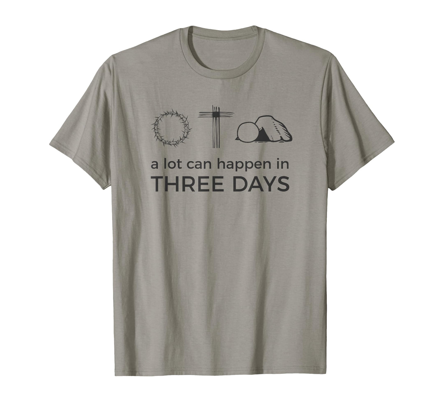 Easter Jesus Resurrection Quote / 3 Three Days Risen Cross T-Shirt