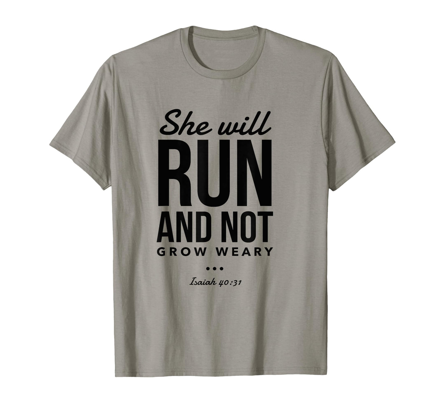 Christian Bible Verses Running Women Religious Runner Proverb T-Shirt