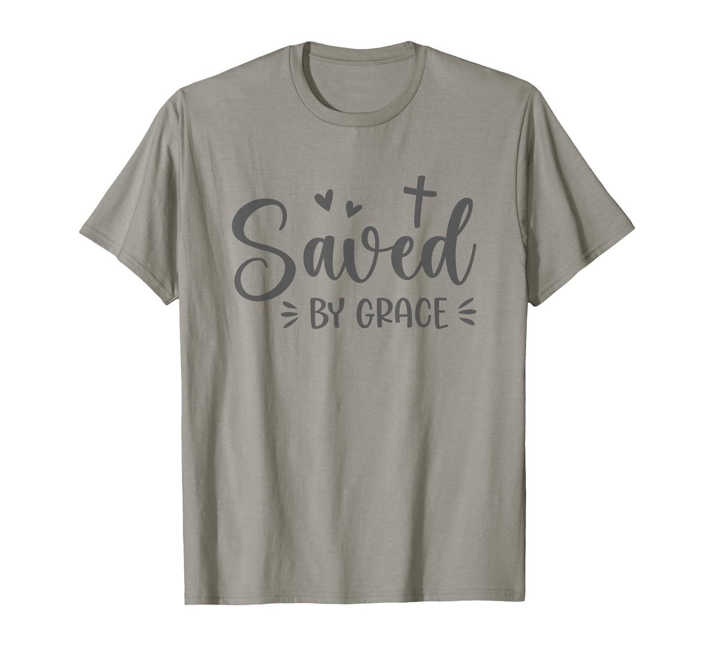 Cute Saved By Grace For Christian Women T-Shirt