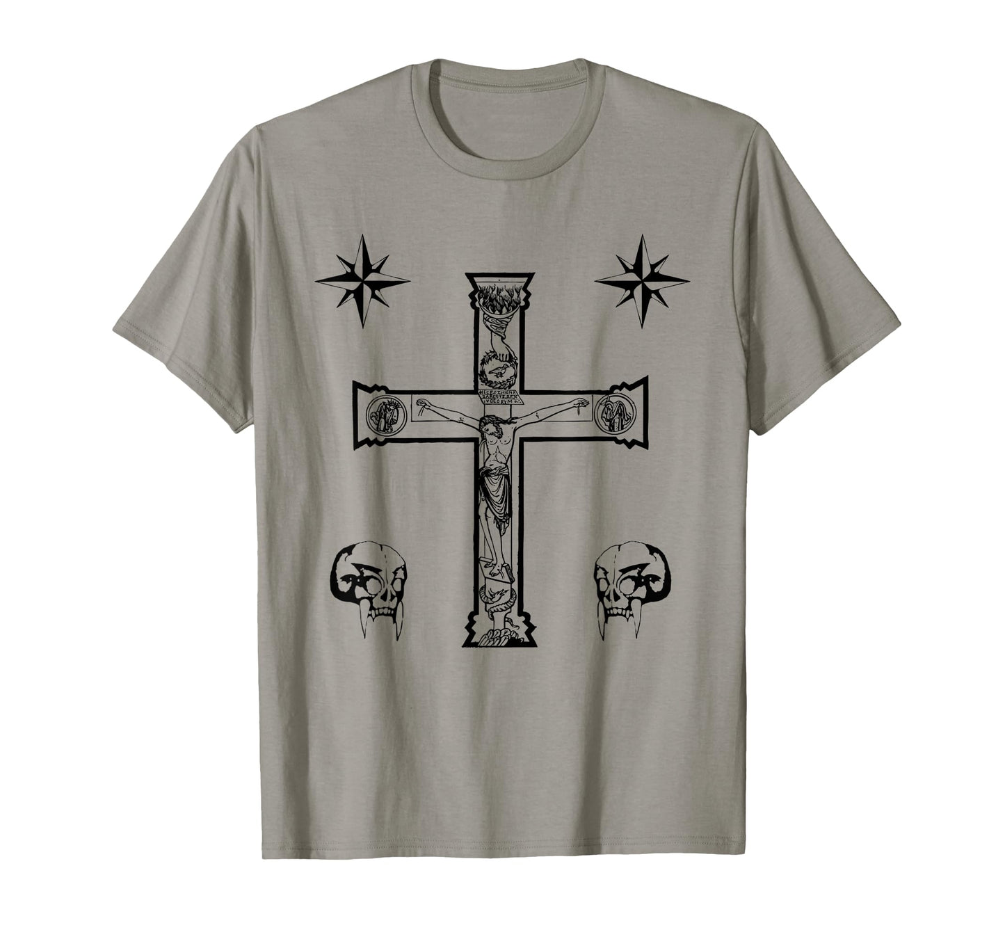 Funny Russian Prison Tattoos Criminal Christian Cross Jesus T-Shirt