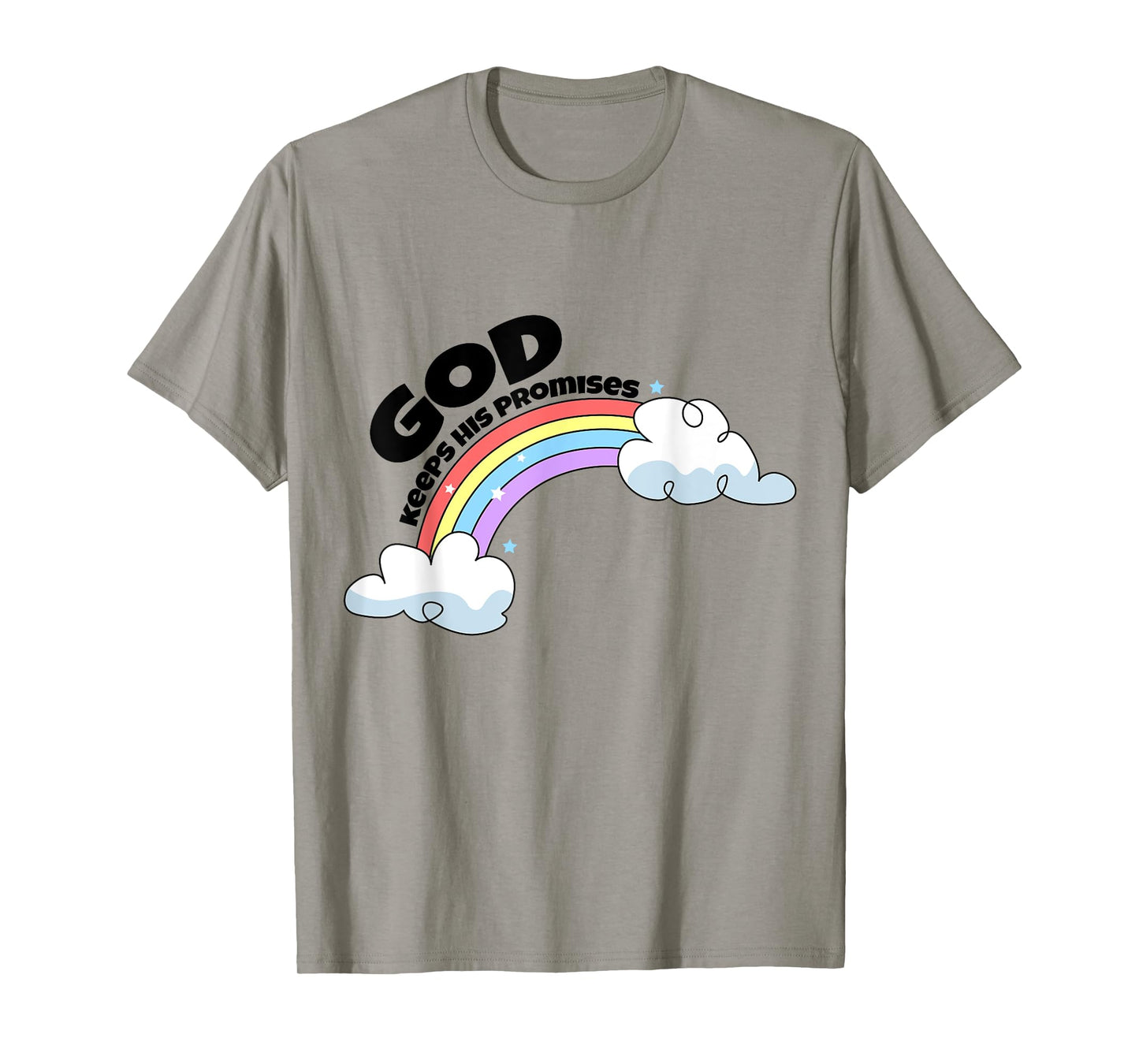 God Keep His Promises Christian Rainbow Religious Faith T-Shirt