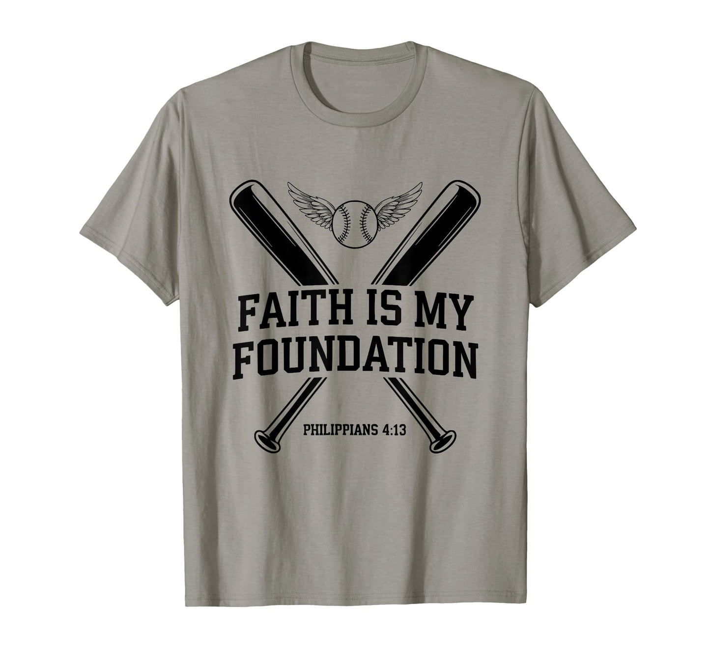 Christian Baseball Player Sports Bible Verse Theme T-Shirt