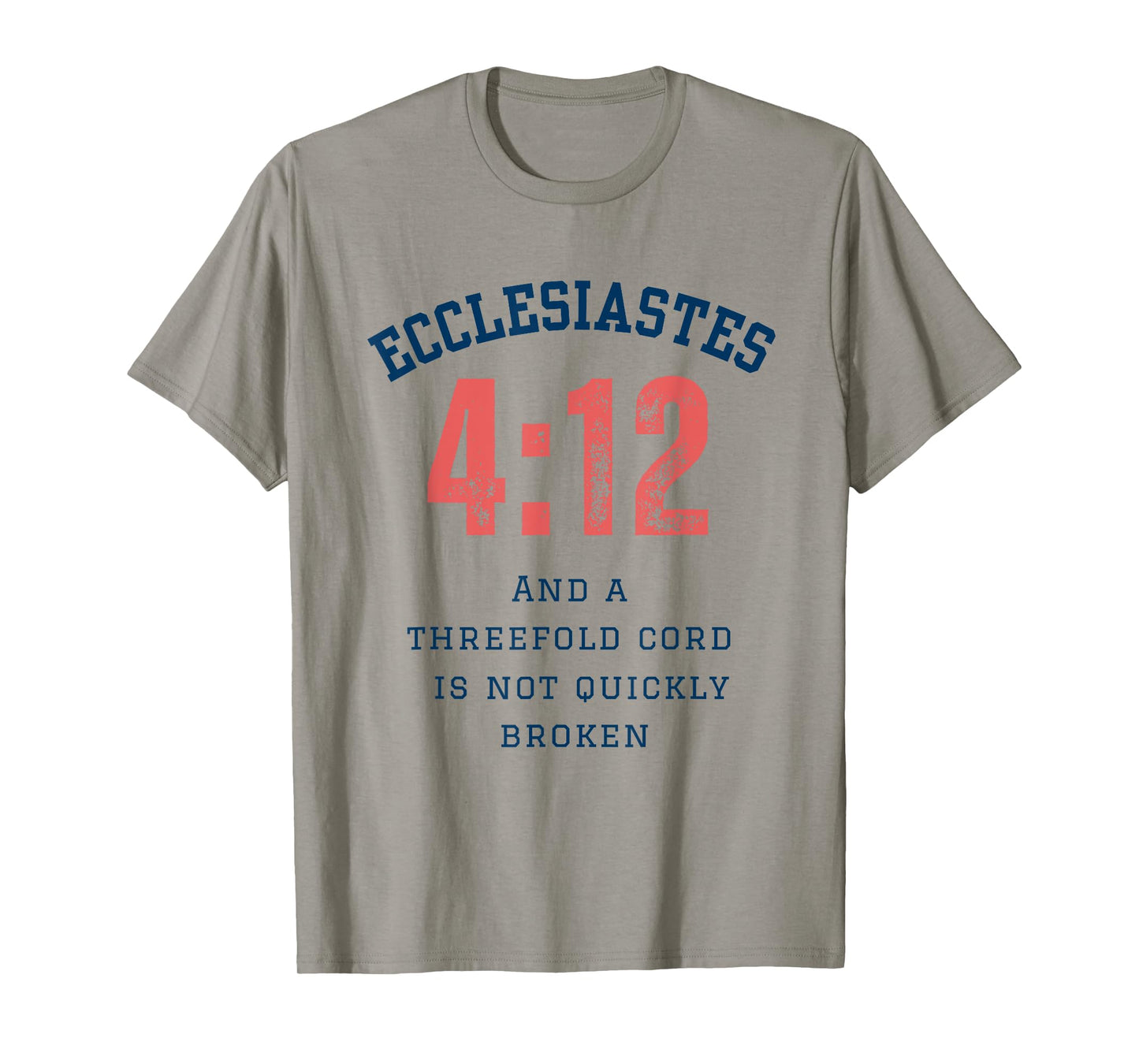 Ecclesiastes 4:12 Cord Of Three Christian Marriage Scripture T-Shirt