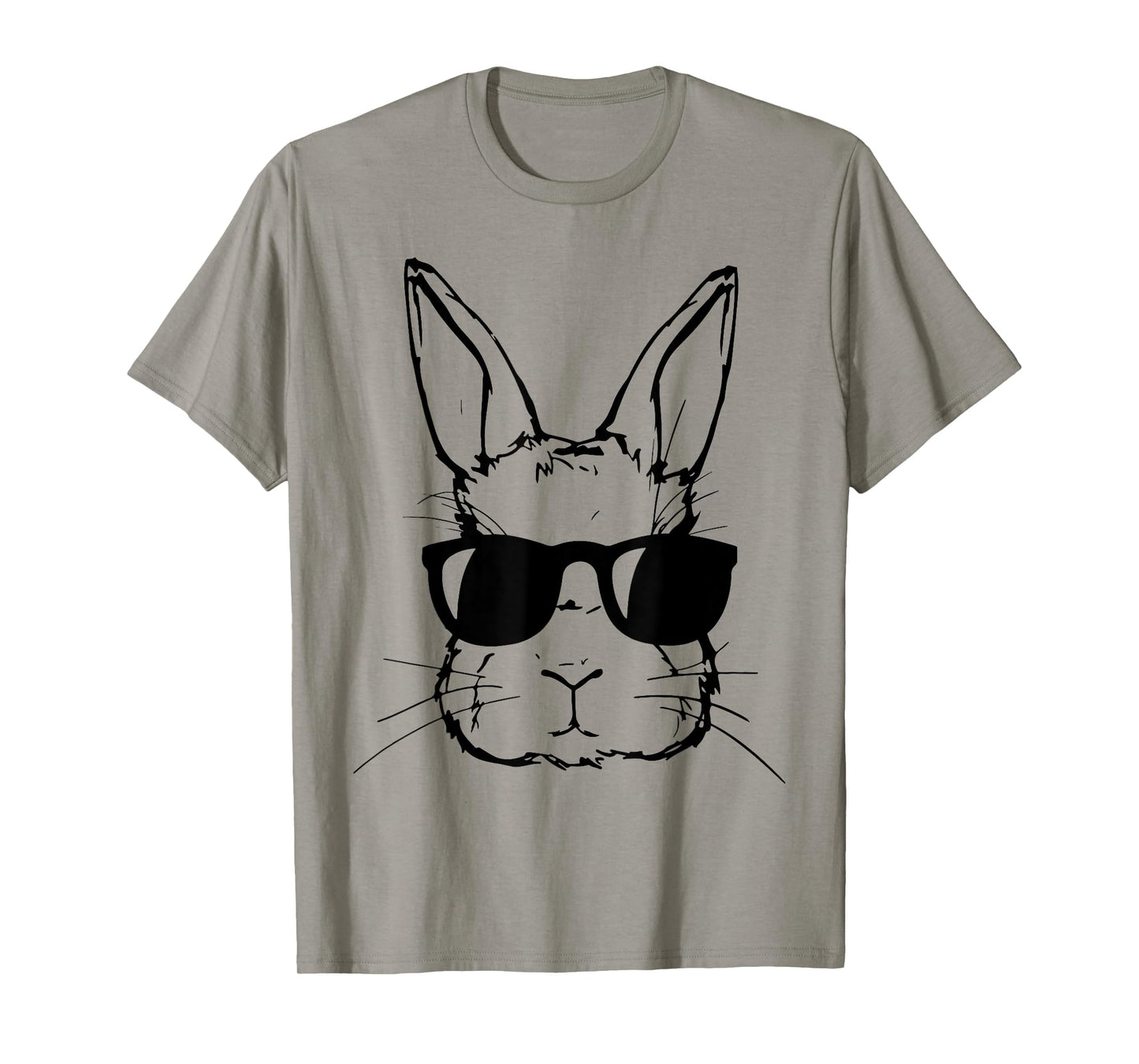Cute Bunny Rabbit Face Tie Dye Glasses Girl Happy Easter Day T-Shirt