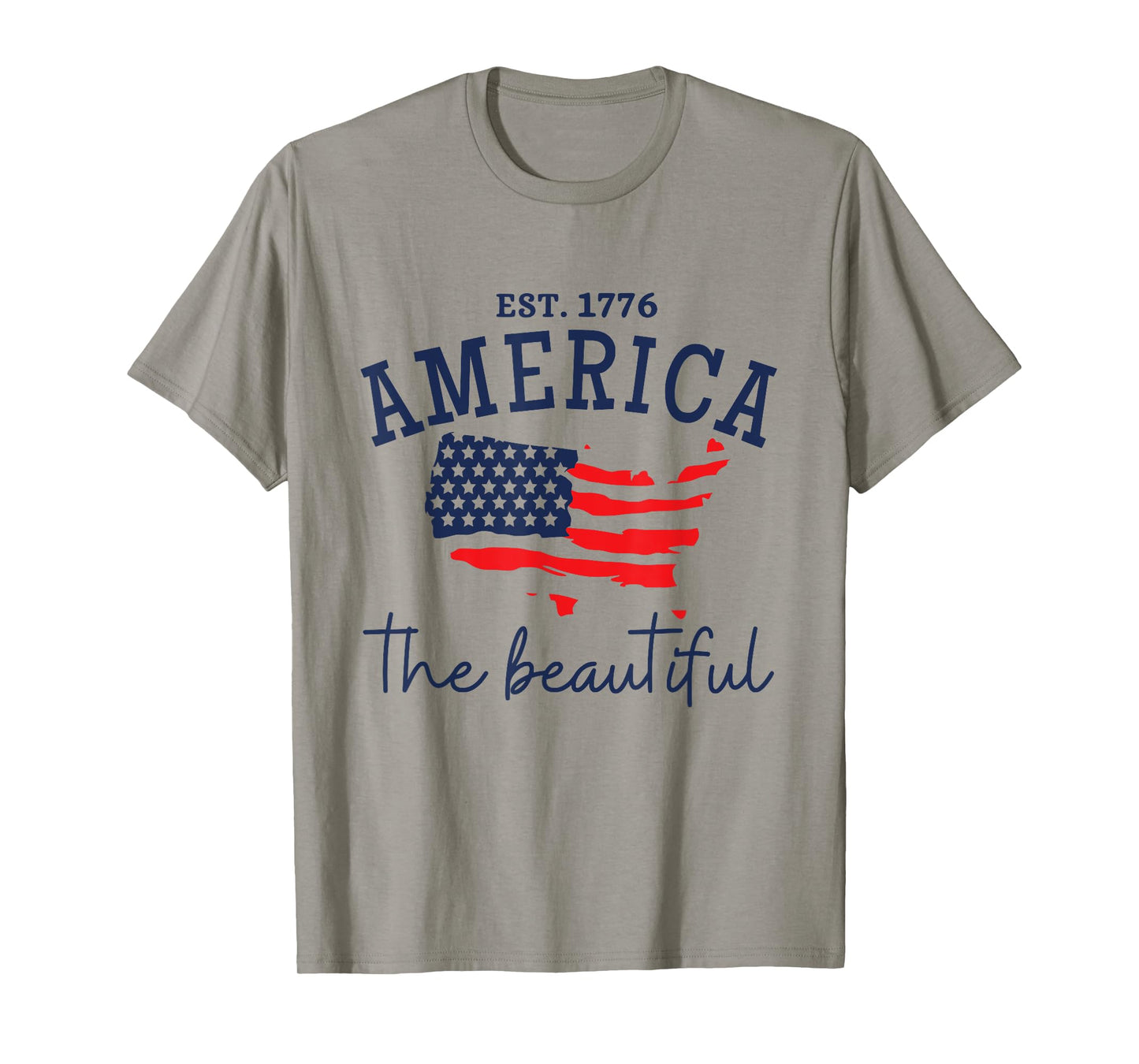 America The Beautiful Patriotic 4th Of July Independen Day T-Shirt