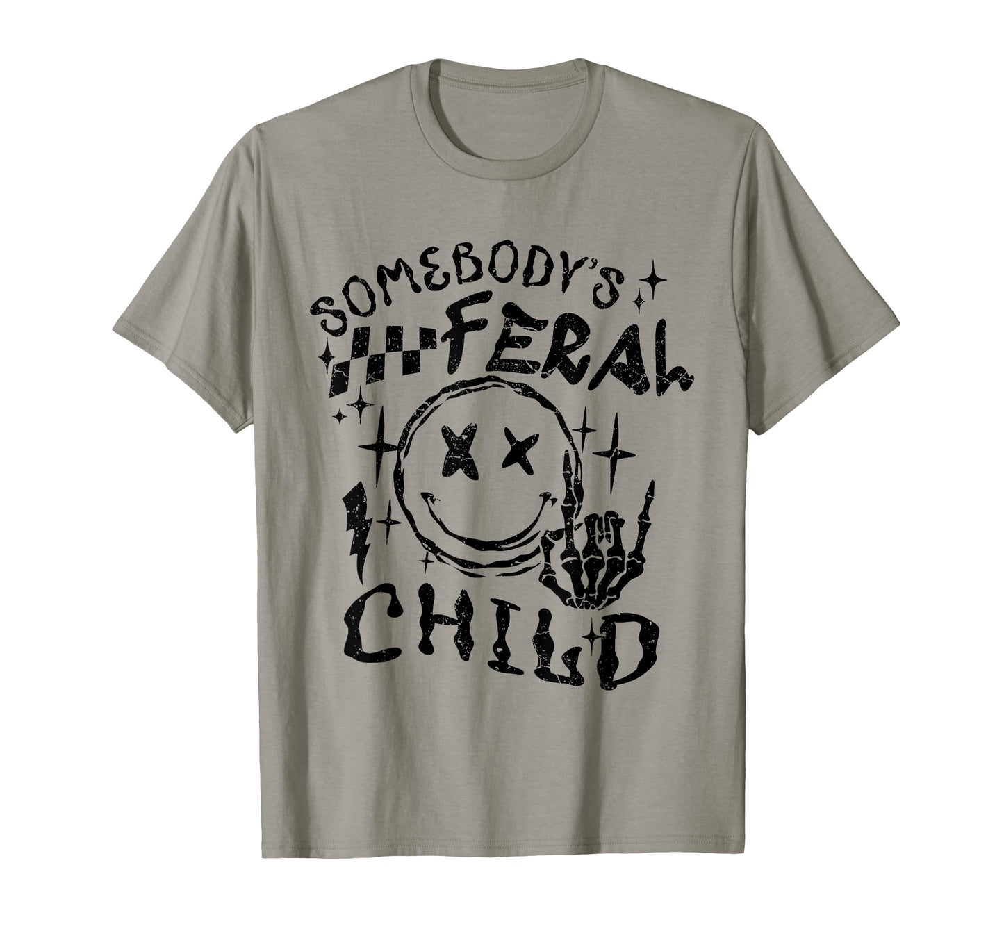 Somebody's Feral Child Toddler Girl and Boy Funny Quotes T-Shirt