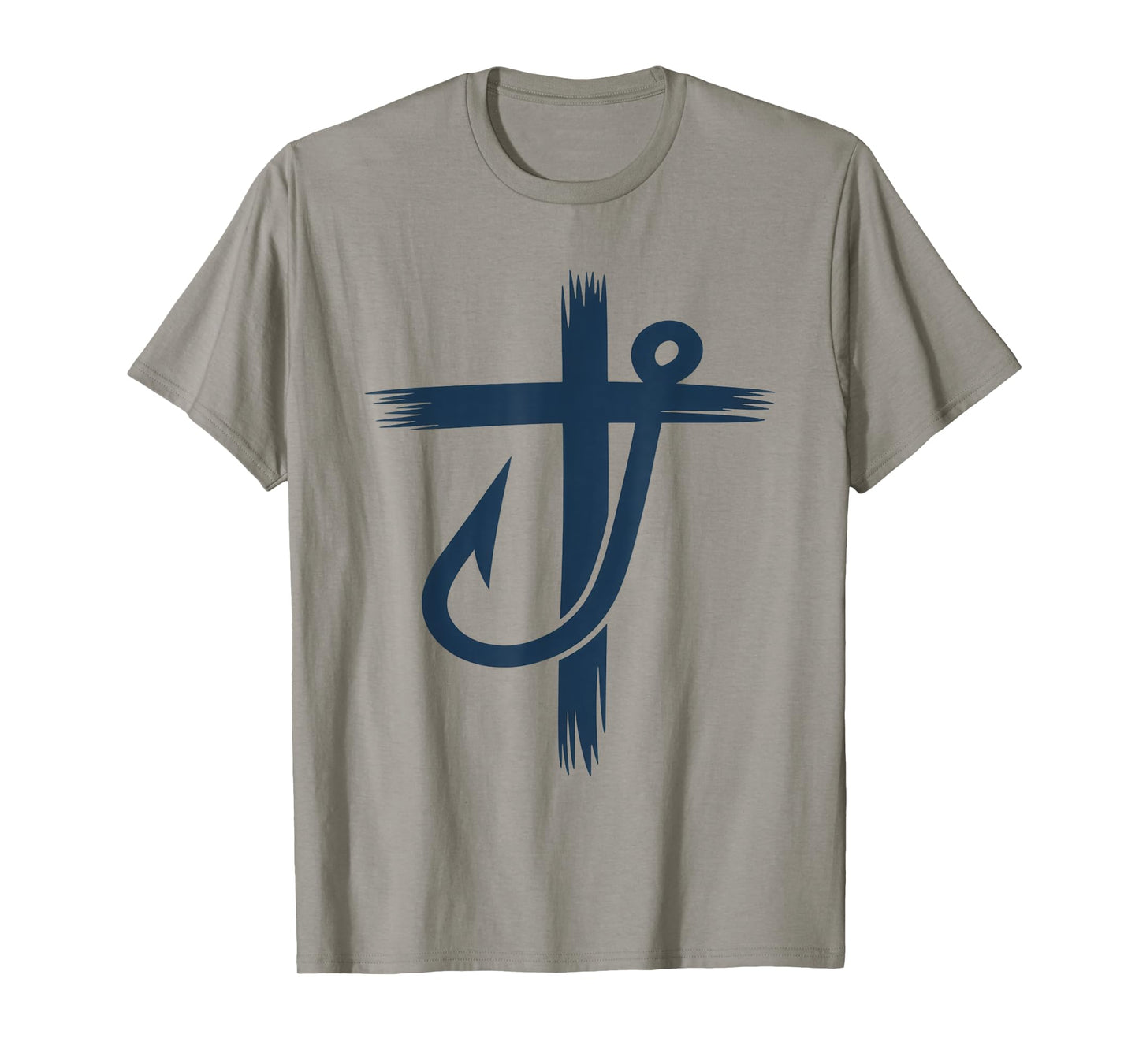Fisherman Fishing Hook Cross Christian Christianity Christ T-Shirt