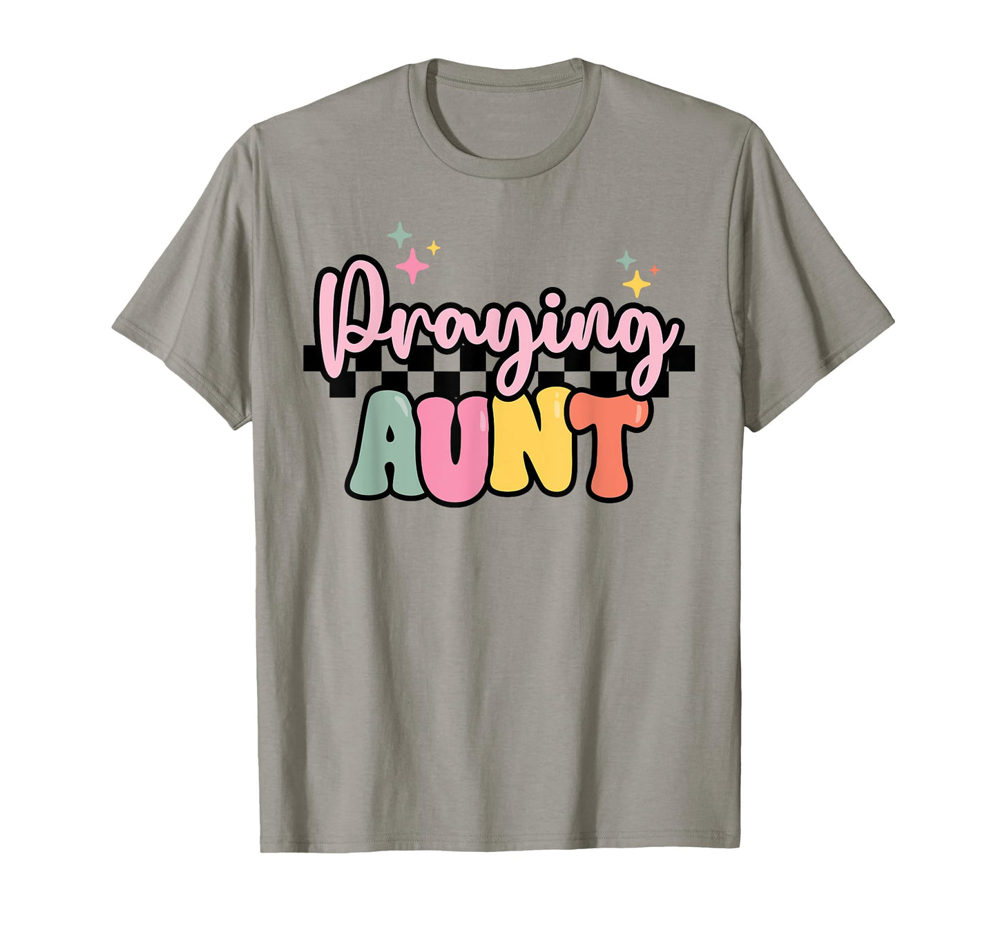 Christian Praying Aunt Auntie Gift Faith Religious Prayer T-Shirt