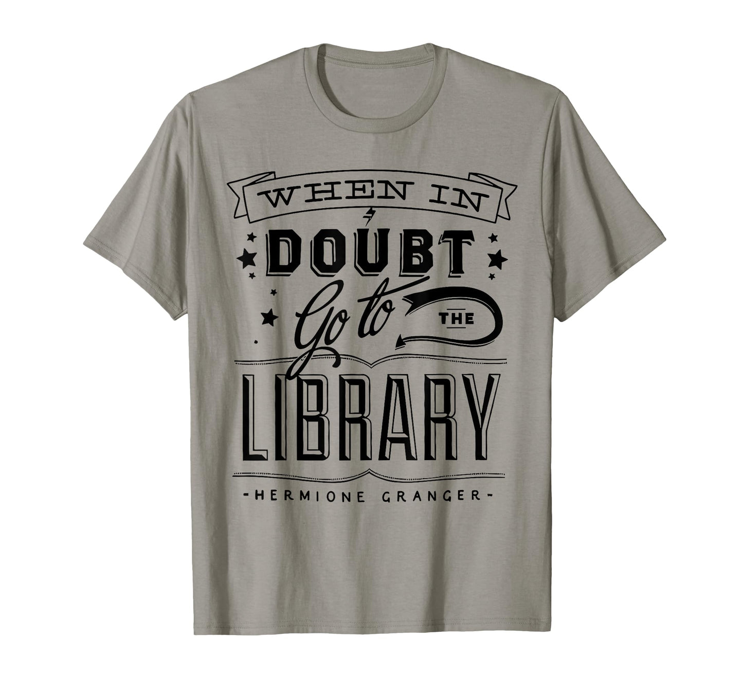 When In Doubt Go To The Library Teacher Vintage Book Lovers T-Shirt