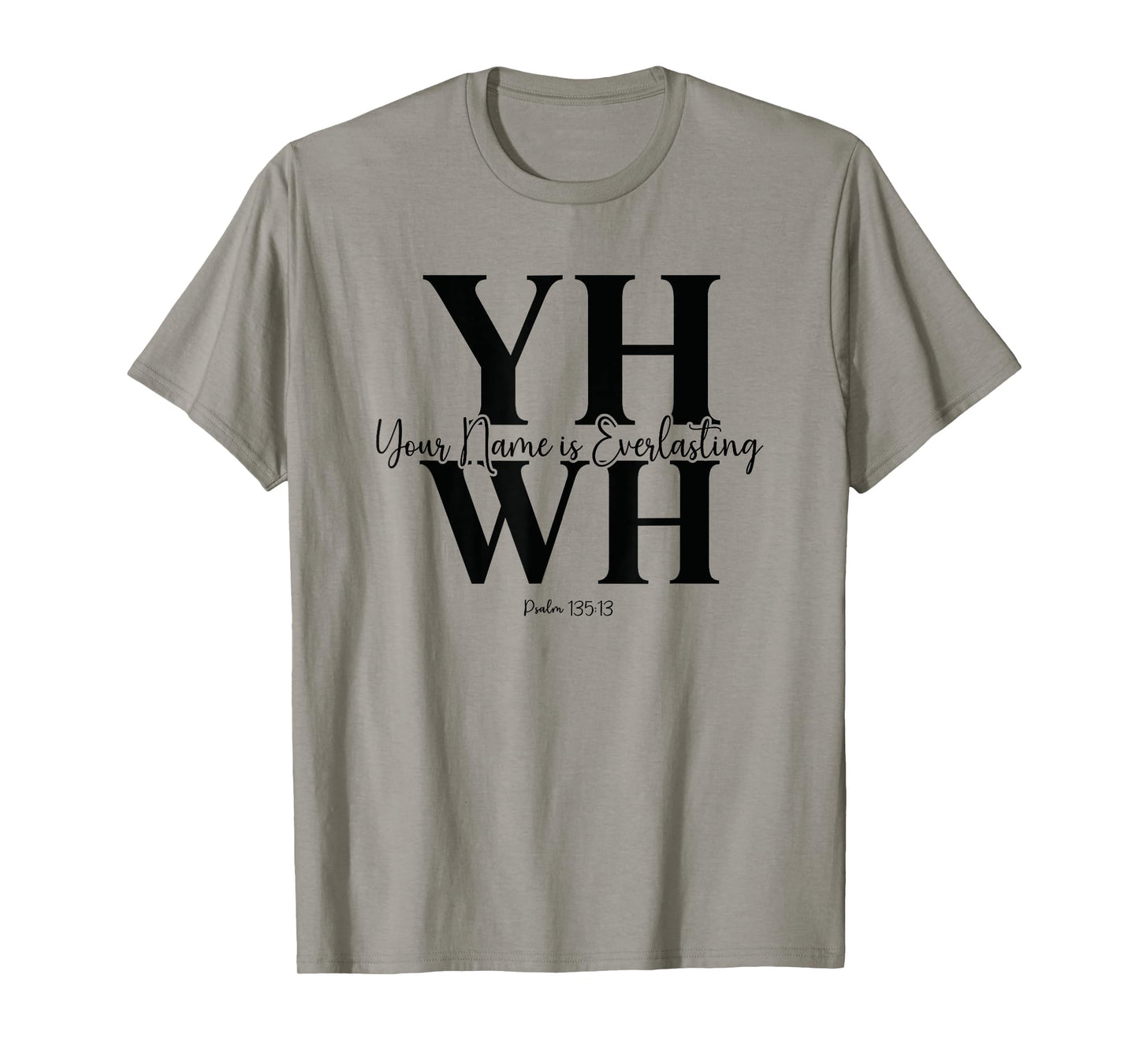 YHWH Modern Bold Christian Faith Minimalist Design T-Shirt