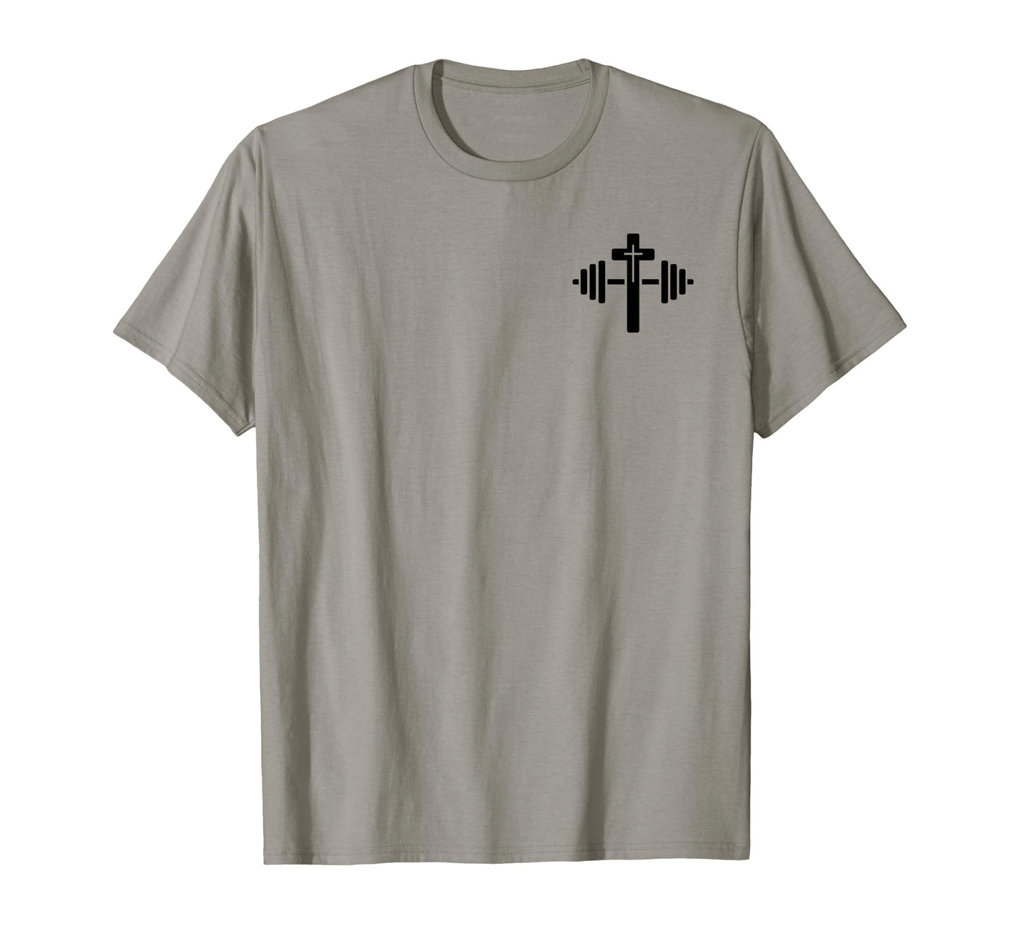 Lift Heavy Pray Hard Christian Workout Apparel 2 Sided T-Shirt