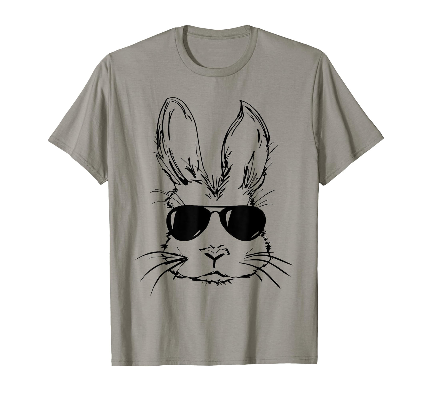 Cute Bunny Rabbit Face Tie Dye Glasses Girl Happy Easter Day T-Shirt