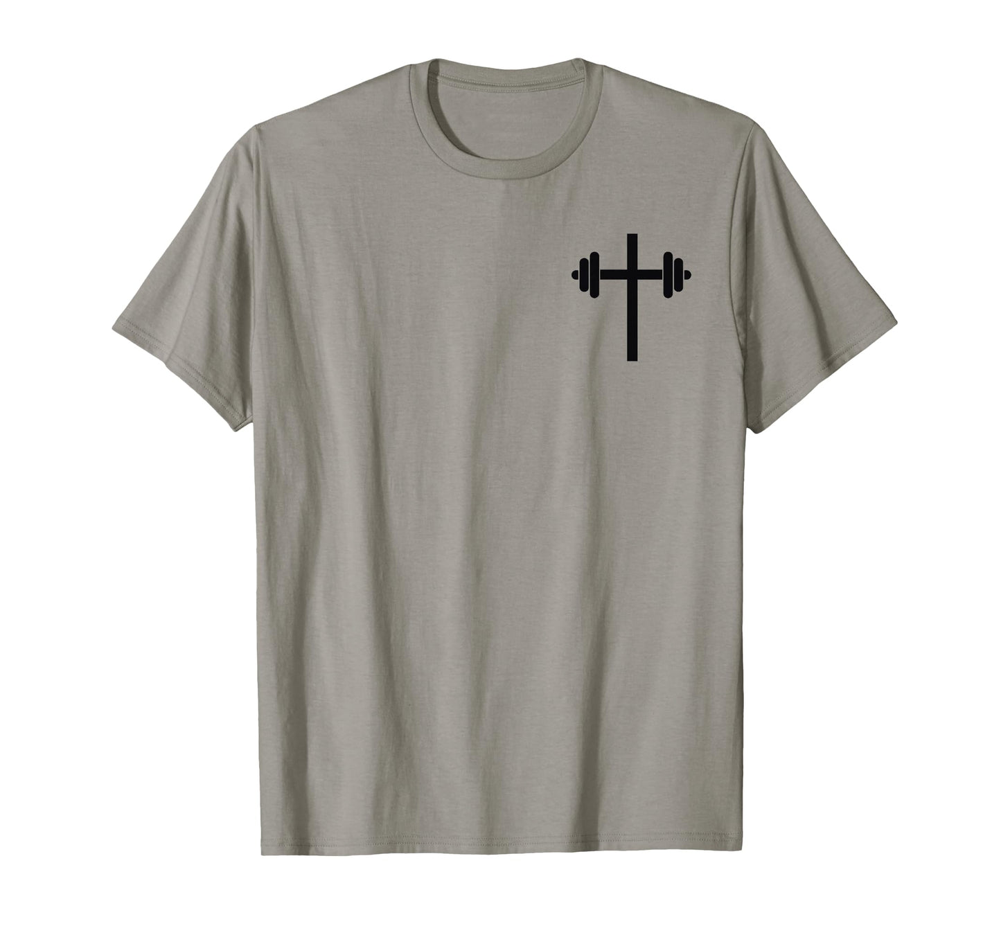 Lift Heavy Pray Hard Christian Workout Apparel 2 Sided T-Shirt