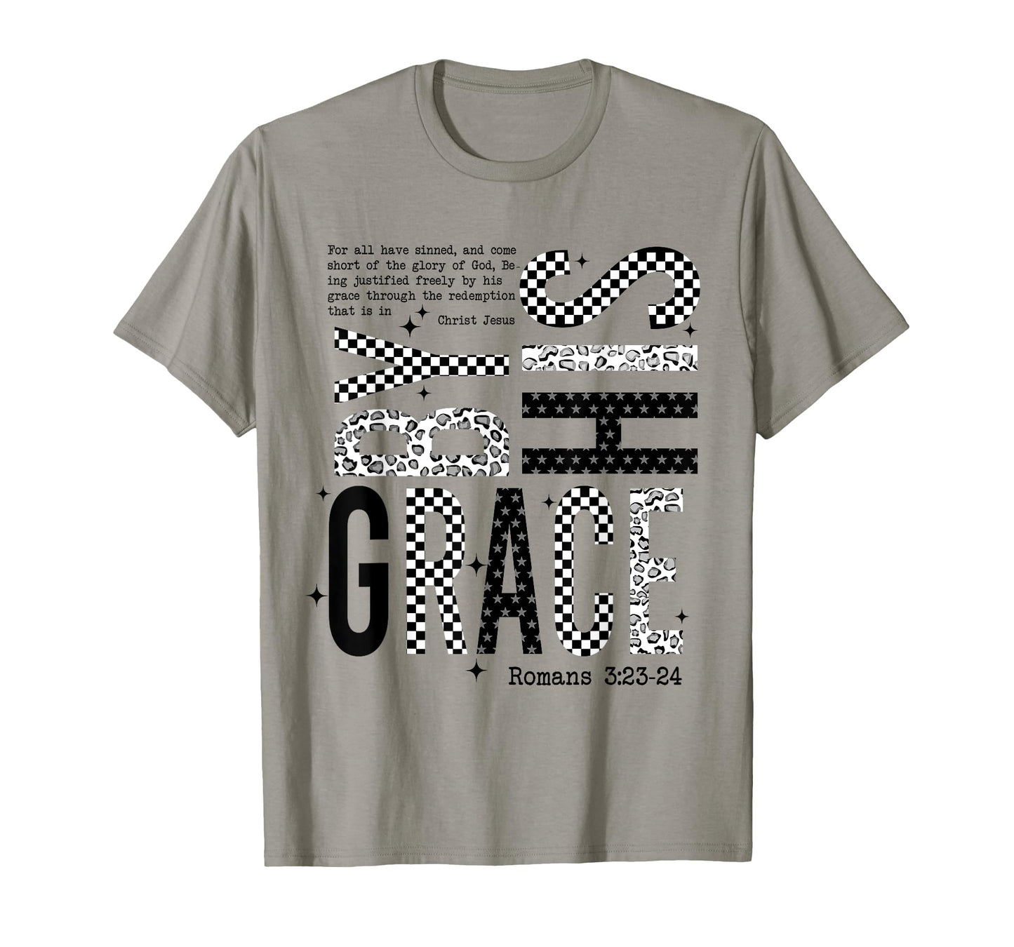 Saved by His Amazing Grace, Jesus Bible Verse Christian T-Shirt