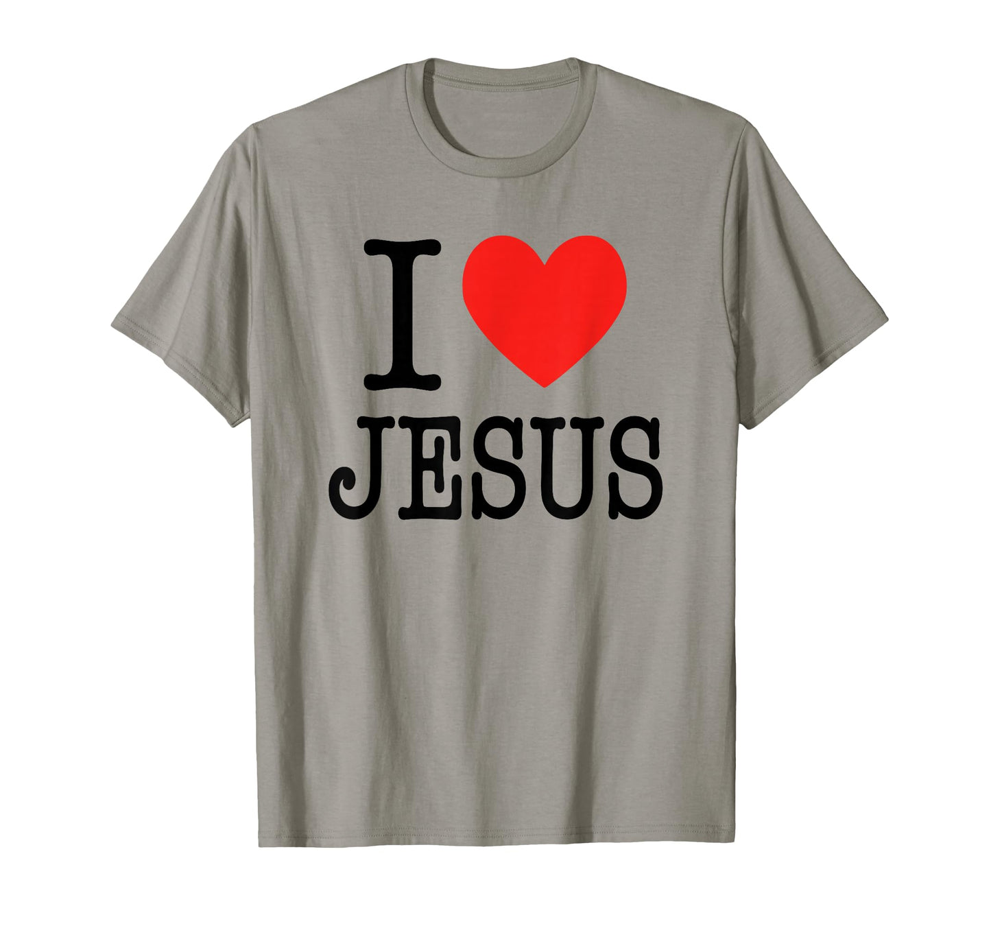 (Front Back Designs) I Love Jesus - Jesus Loves U, Christian T-Shirt