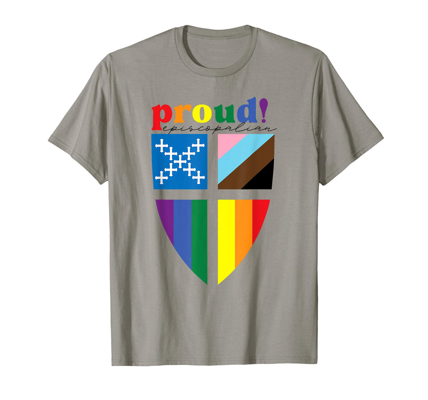 Proud Episcopalian Funny Rainbow Pride T-Shirt