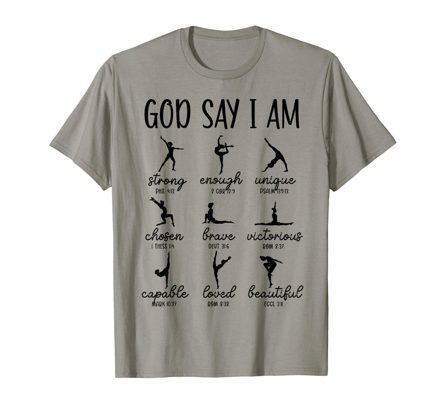 God Says I Am Bible Verse Religious Ballet Dancer T-Shirt