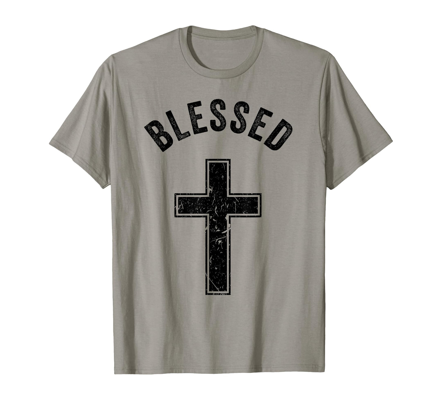 Vintage Blessed Christian Faith Cross Jesus Lover Spiritual T-Shirt
