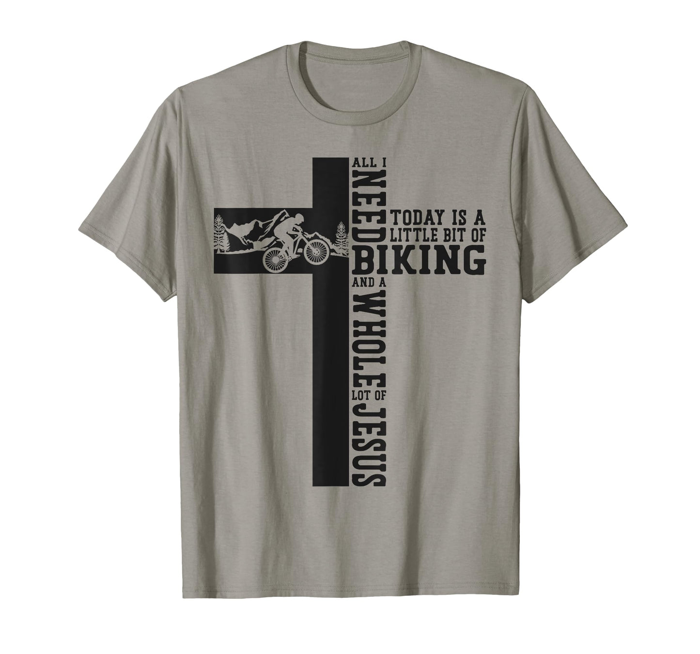 Enduro MTB Mountain Bike Riding Downhill Christian Faith T-Shirt