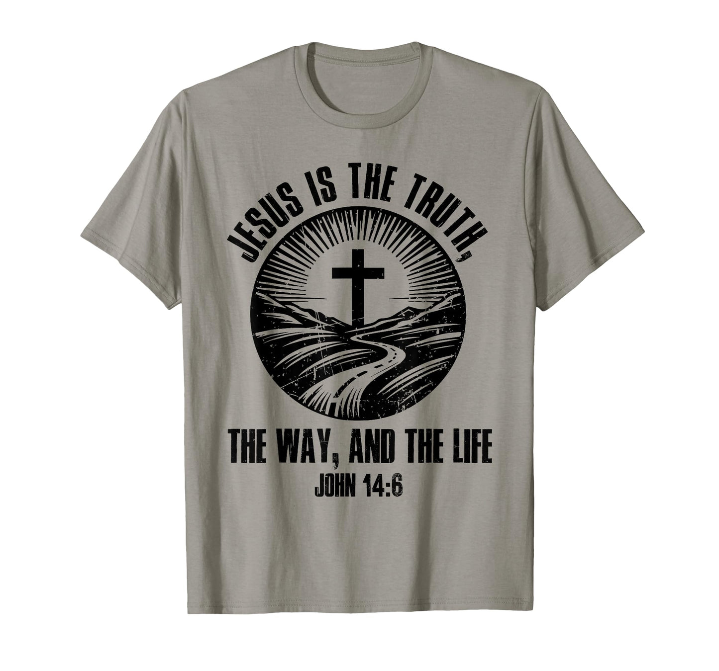 Jesus The Way Truth Life John 14:6 Christian Bible Verse T-Shirt