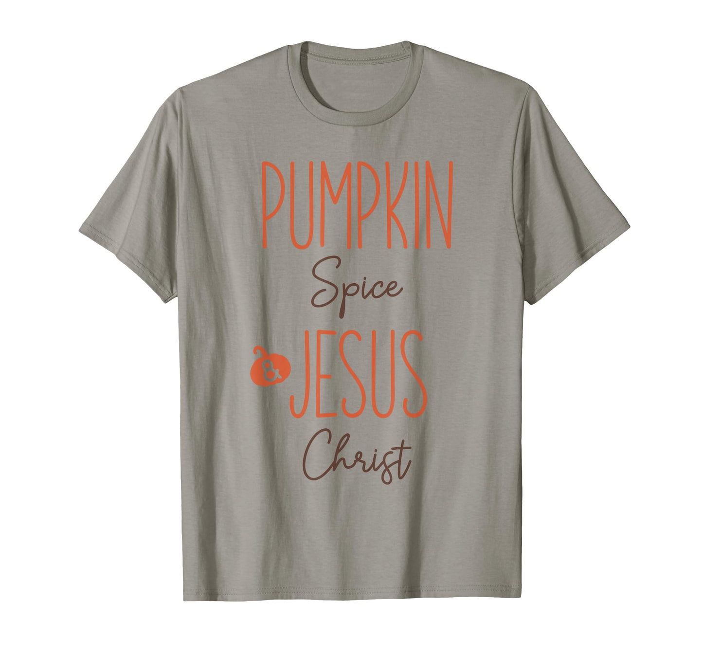 Pumpkin Spice and Jesus Christ Christian Fall Faith Graphic T-Shirt