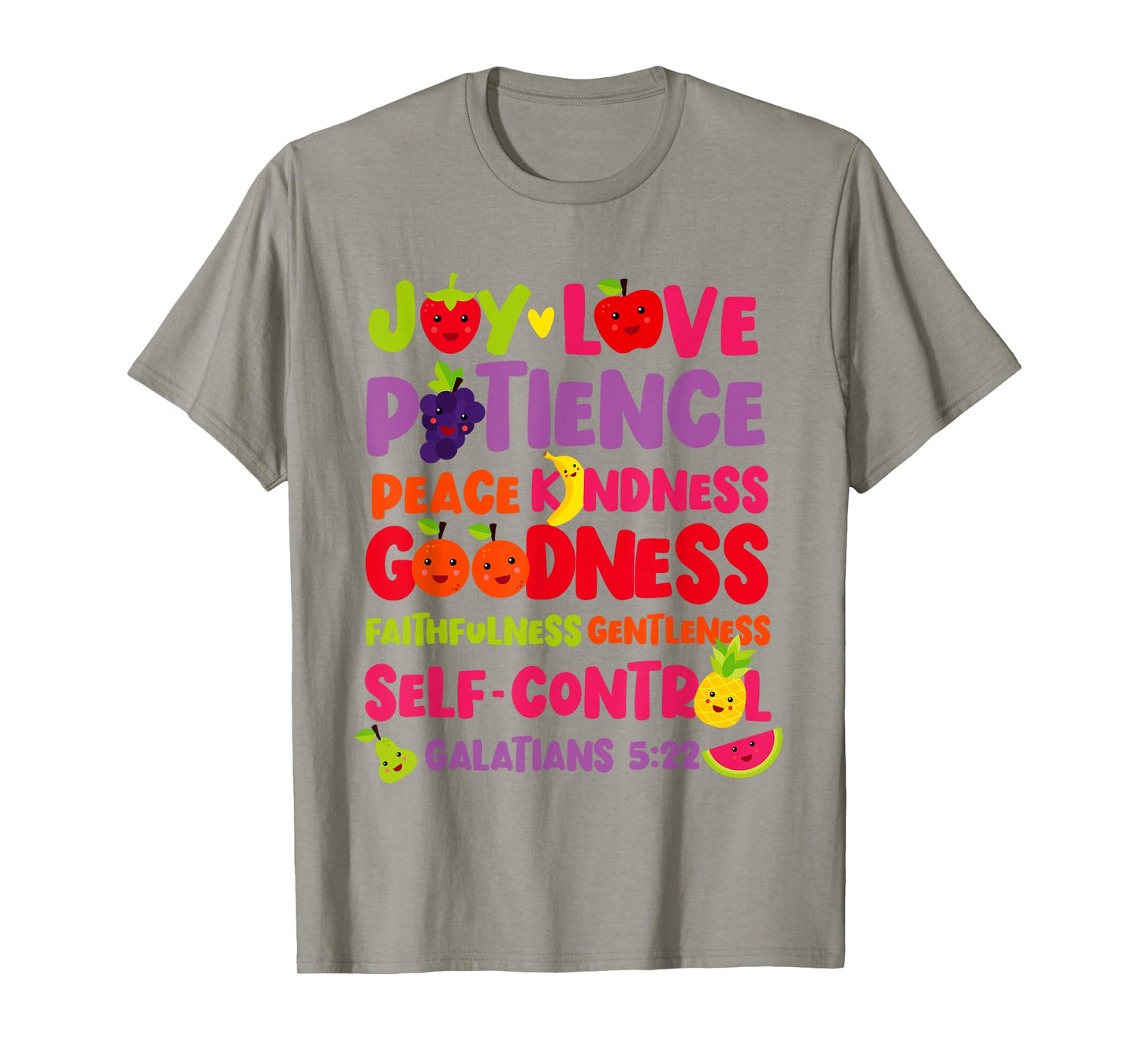 Christian Bible Verse Fruit Of The Spirit Galatians 5:22 T-Shirt