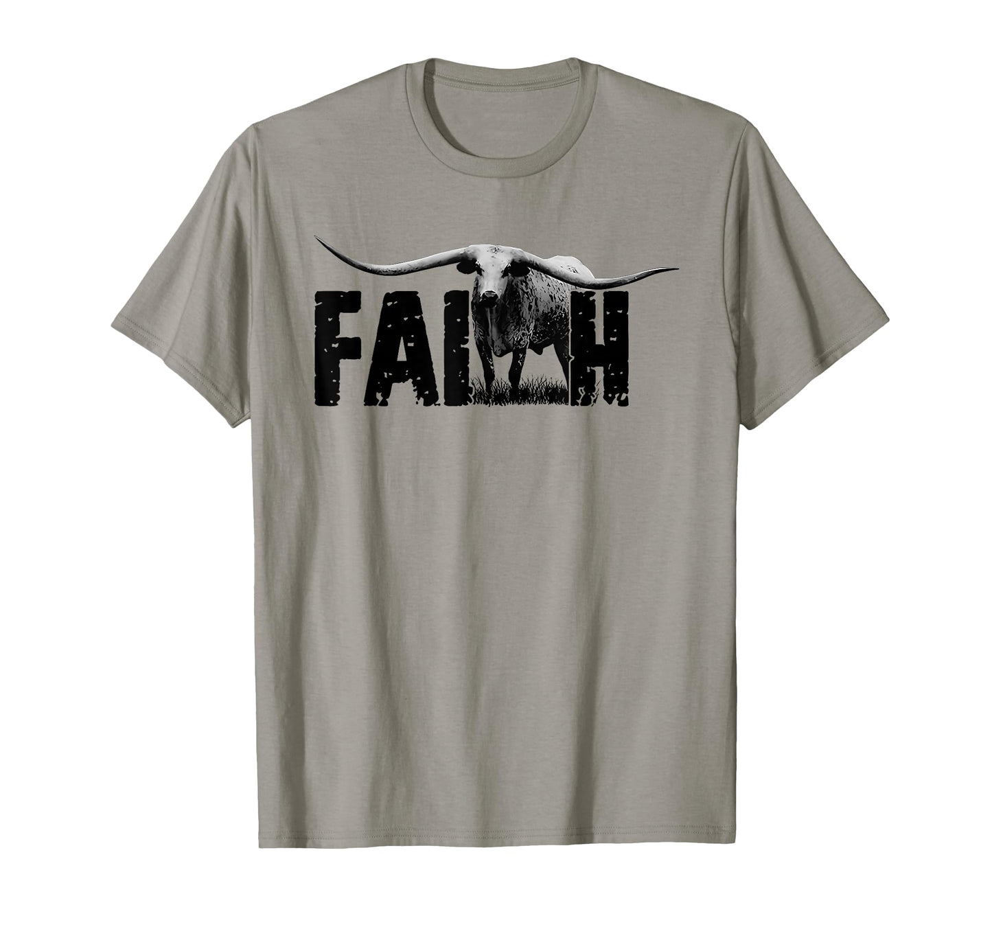 Faith Western Cow Funny T-Shirt