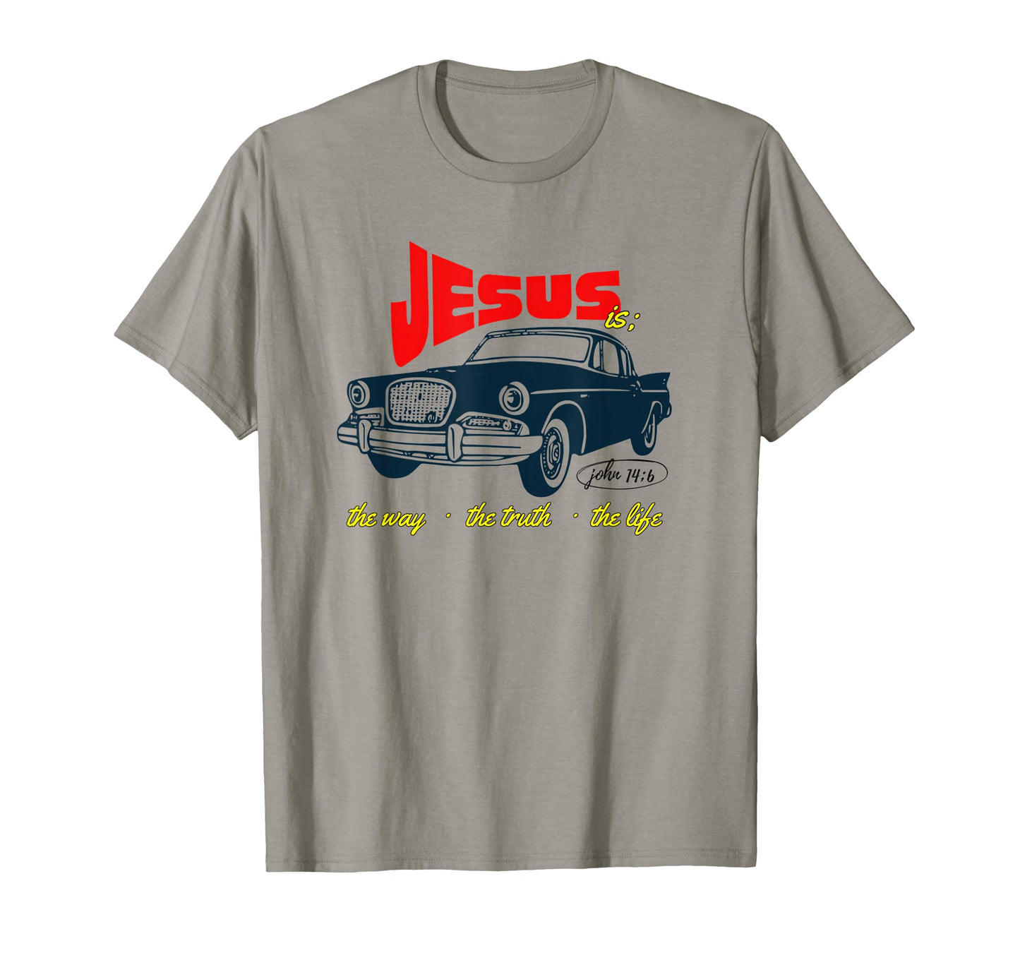 Vintage Jesus is The Way The Truth The Life Design T-Shirt