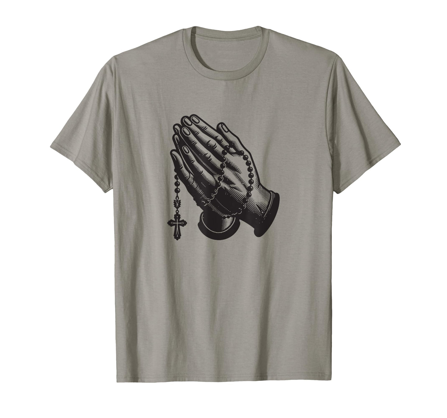 Praying Hands with Rosary T-Shirt