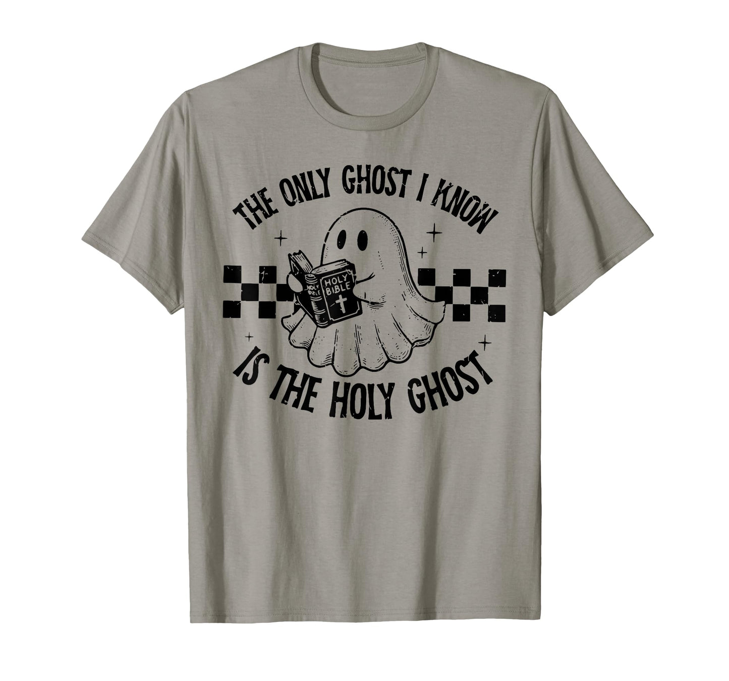 Retro Only Ghost I Know is The Holy Ghost Funny Halloween T-Shirt