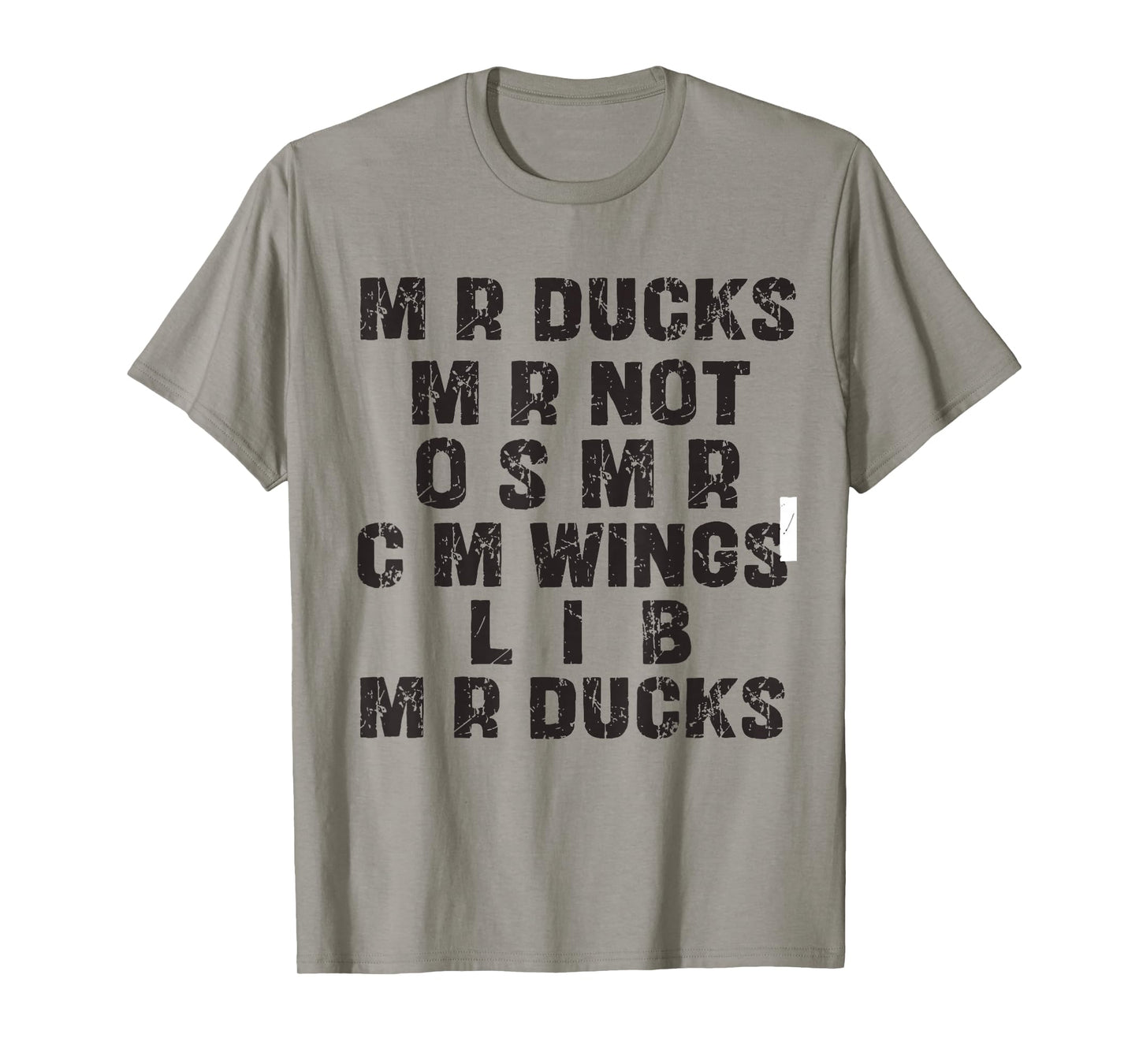 M R Ducks Funny Duck Talk For Bird And Pun Lovers T-Shirt
