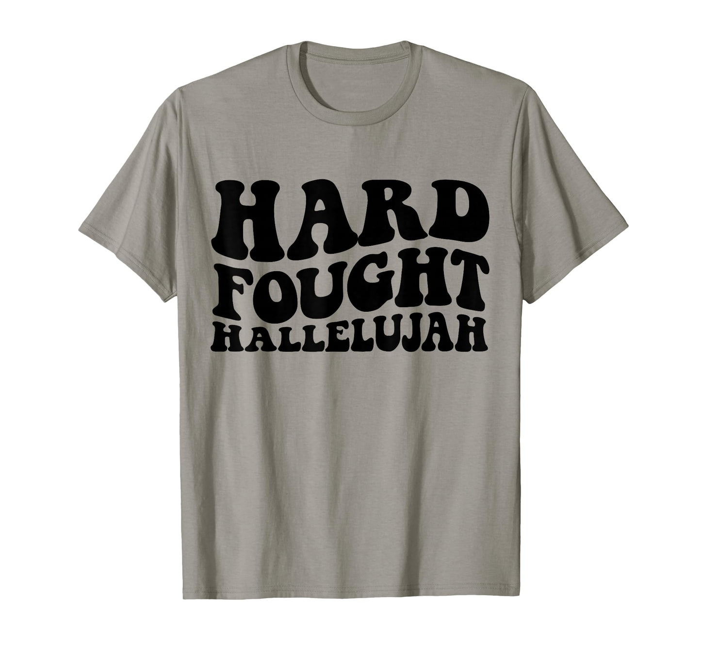 Hard Fought Hallelujah Retro Jesus T-Shirt