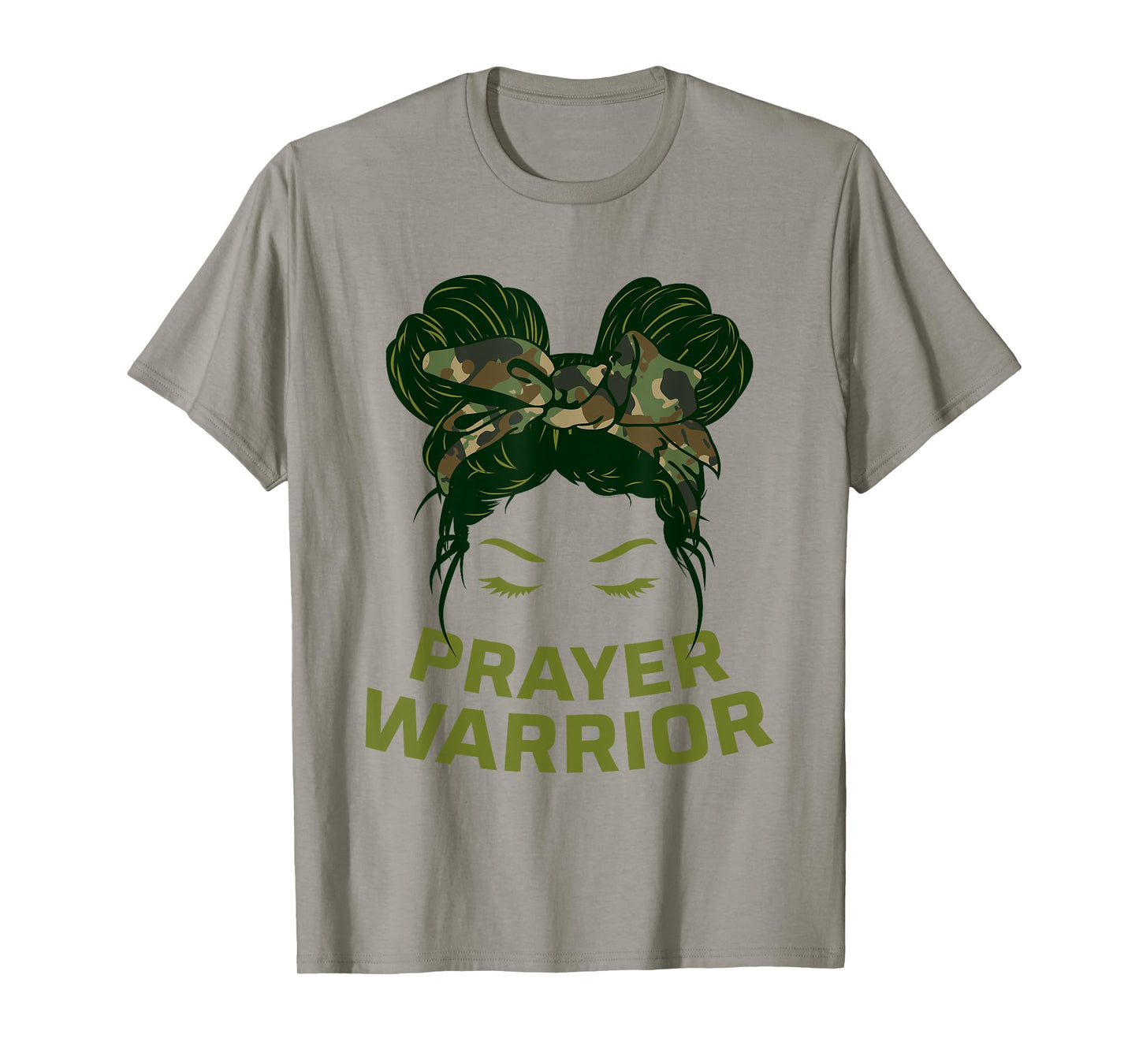 Prayer Warrior Teens Girls Camo Faith God Jesus Christian T-Shirt