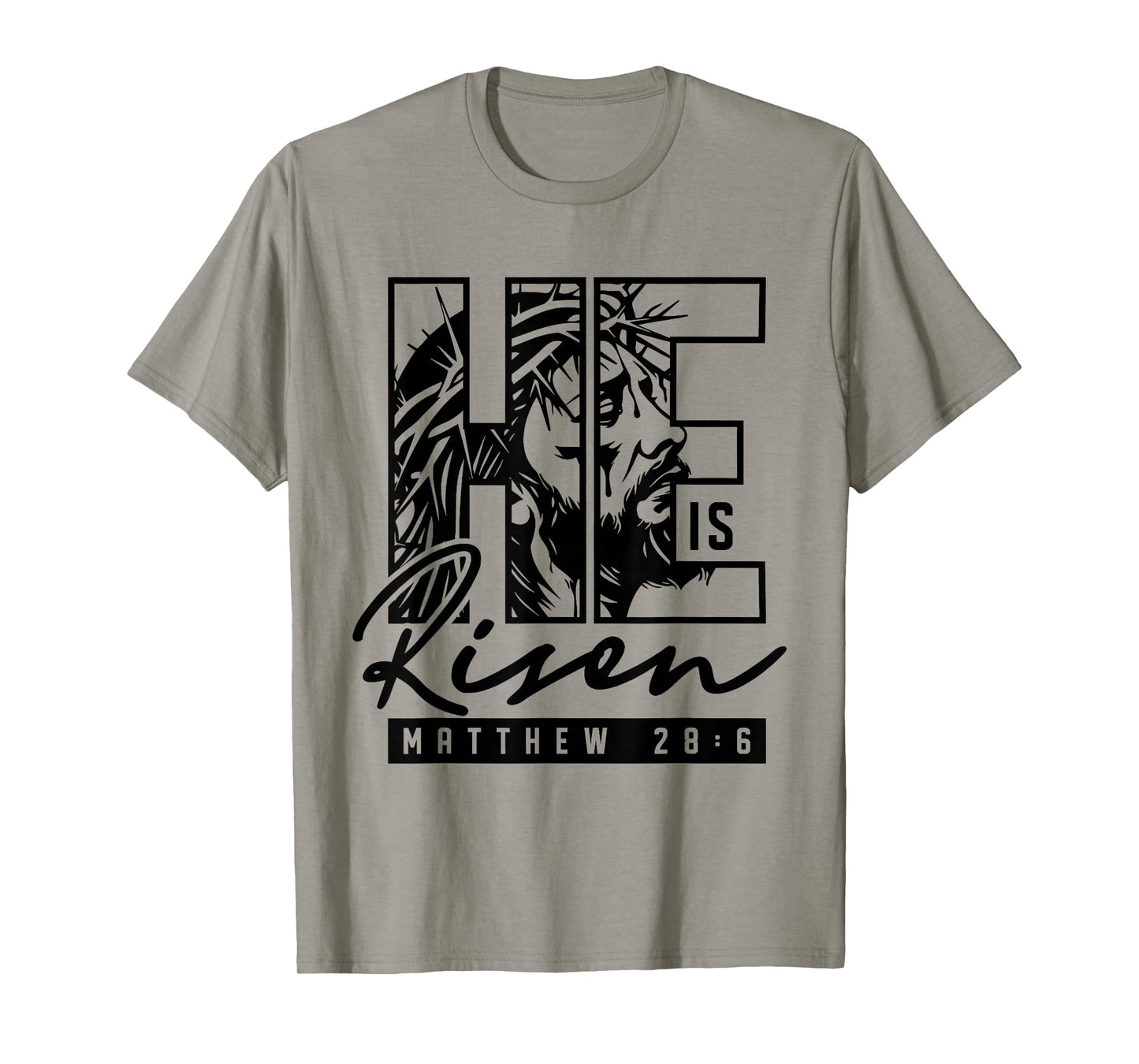 He is Risen Jesus Christian Bible Verse Faith Religious T-Shirt