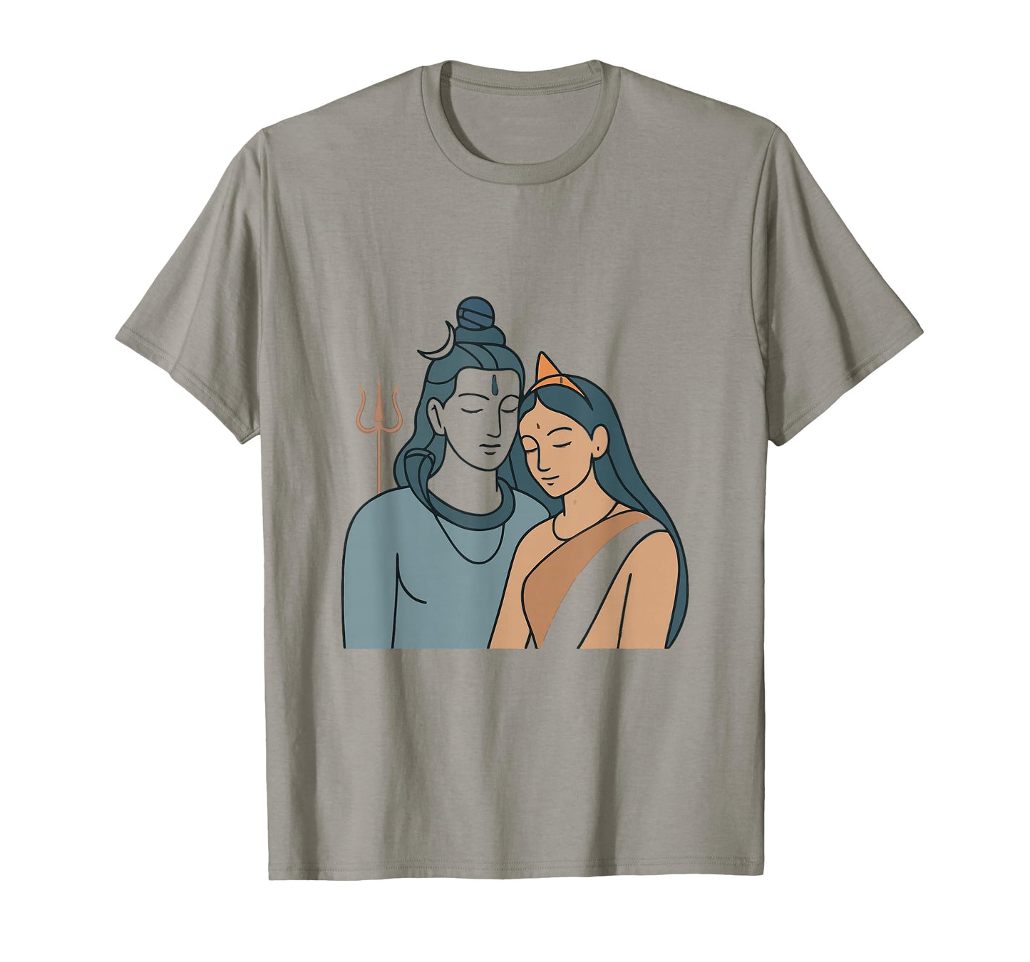 Lord Shiva Durga Hindu God Mahadeva Goddess Parvati T-Shirt