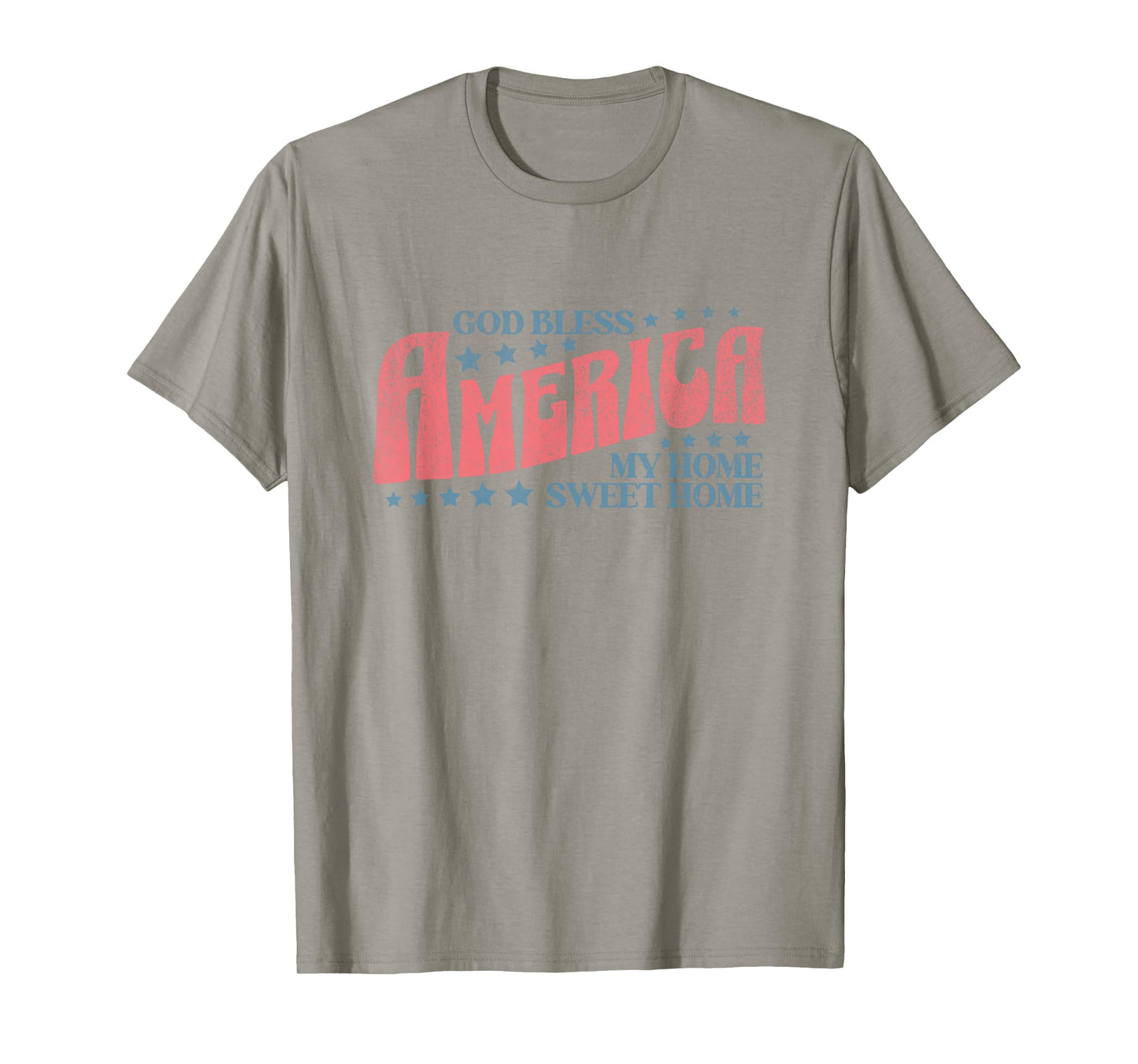 God Bless America Patriotic American Cute Womens 4th of July T-Shirt