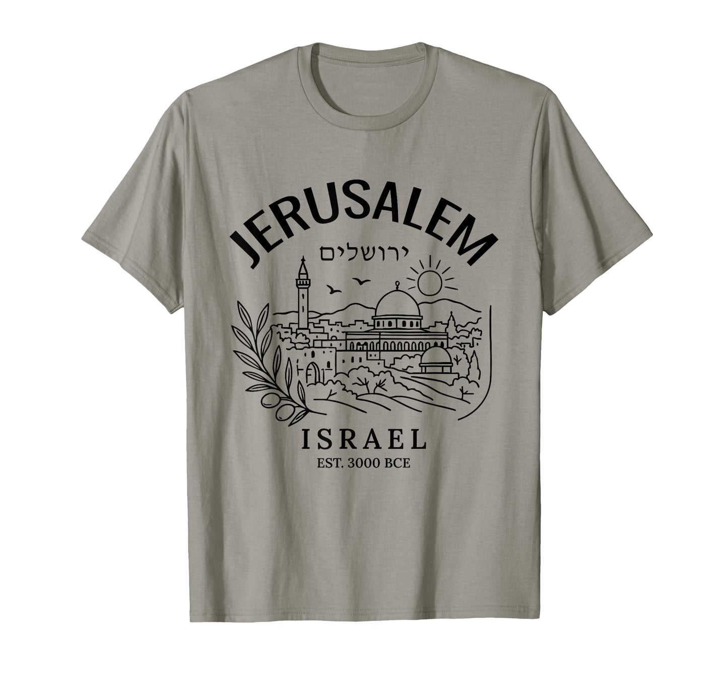 Jerusalem Holy City Israel City of David Biblical Roots T-Shirt