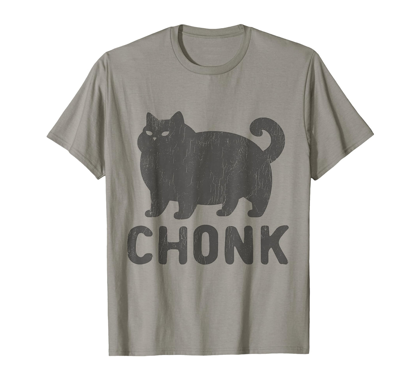 Chunk Black Cat Chubby Funny Chonky Meme Animal Cats Lover Men Women T-Shirt
