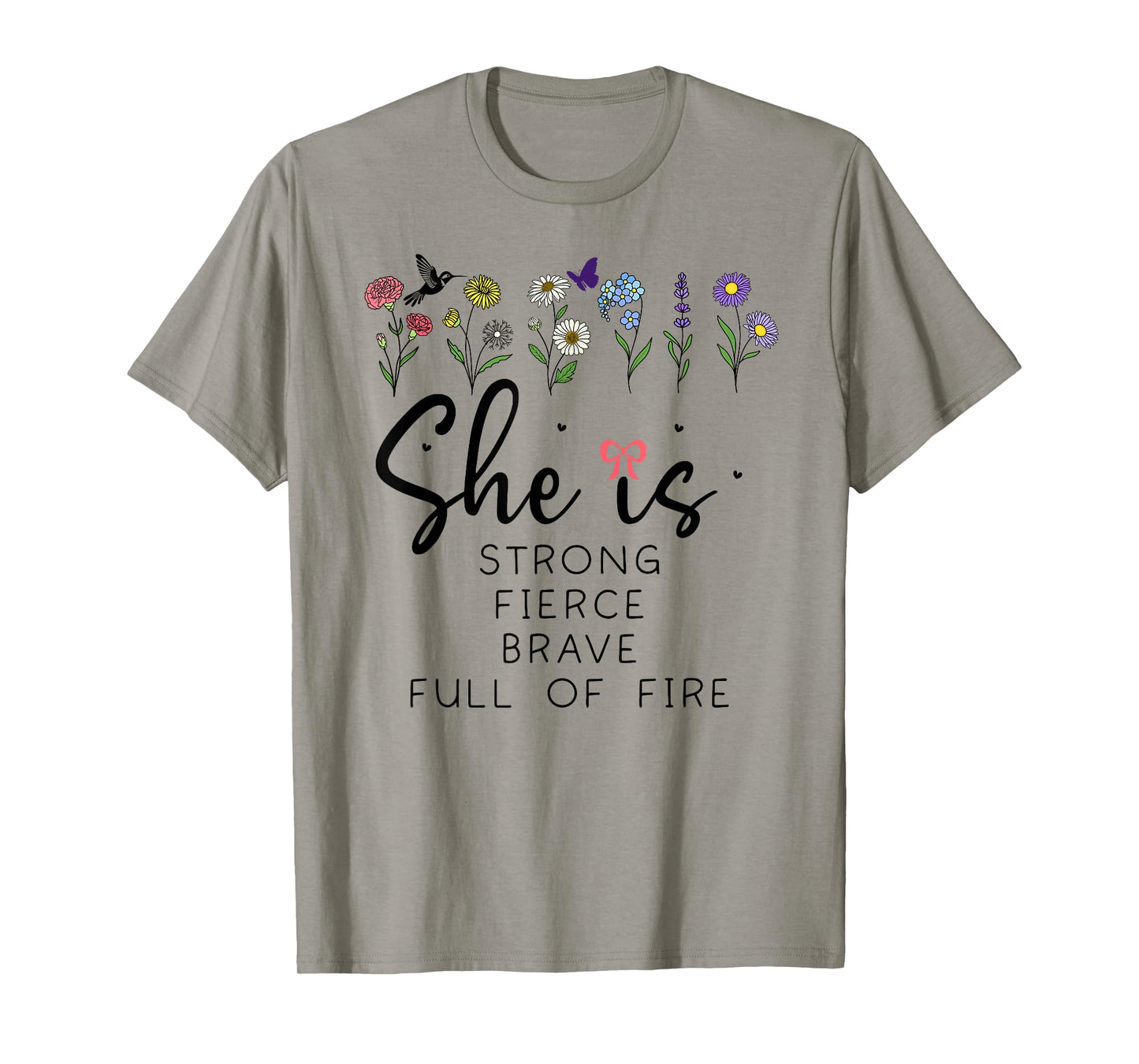 Proverbs 31 She is Strong Fierce Brave Full Fire Christian T-Shirt