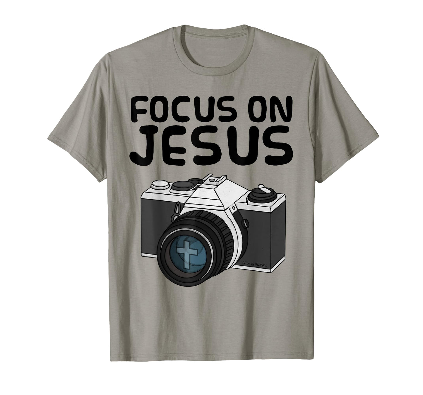 Focus On Jesus, Christian Photographer, Retro Camera Church T-Shirt